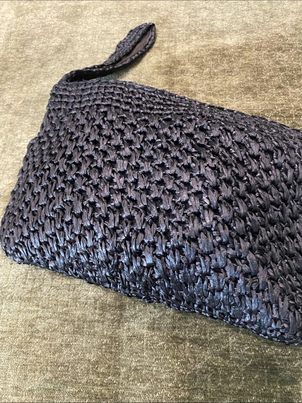 Woven Black Women’s Clutch Bag